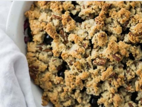 Blueberry Crumble Recipe by Flora Nutrition Brisbane